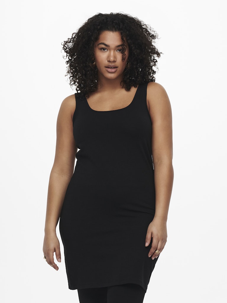 Long tank top Cartime black