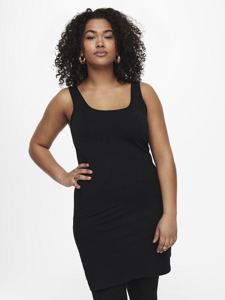 Long tank top Cartime black
