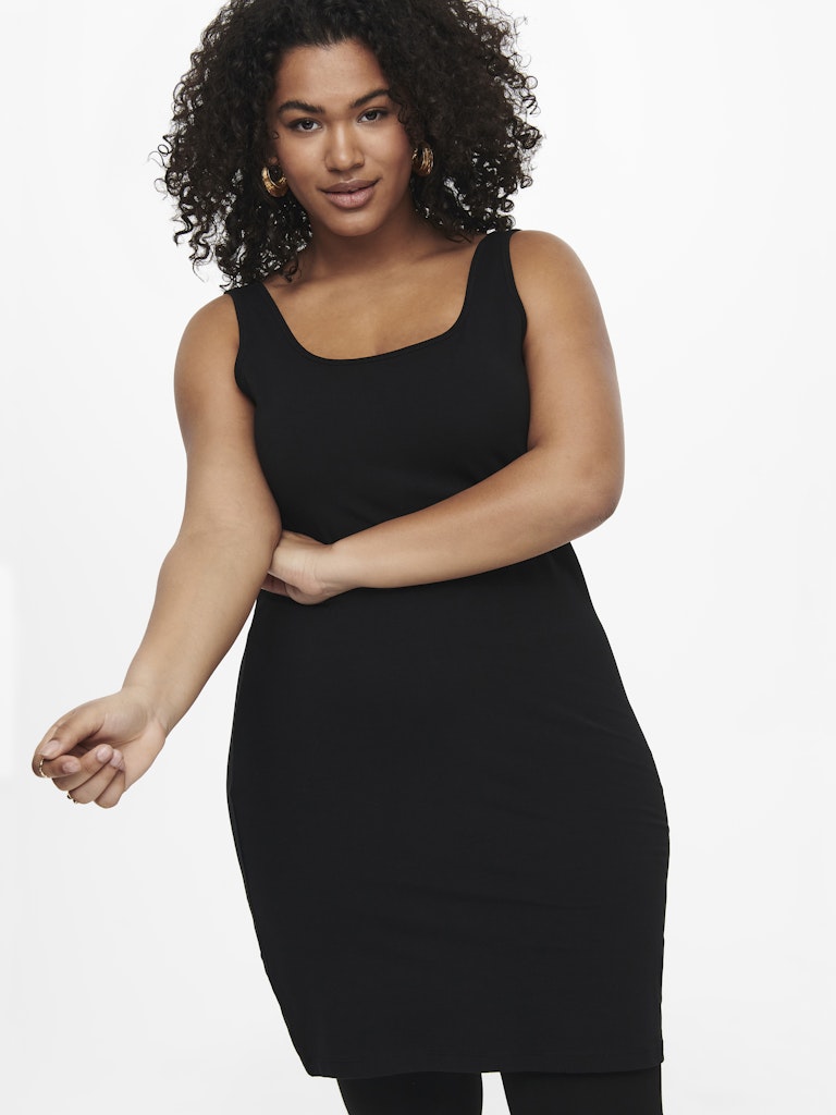 Long tank top Cartime black
