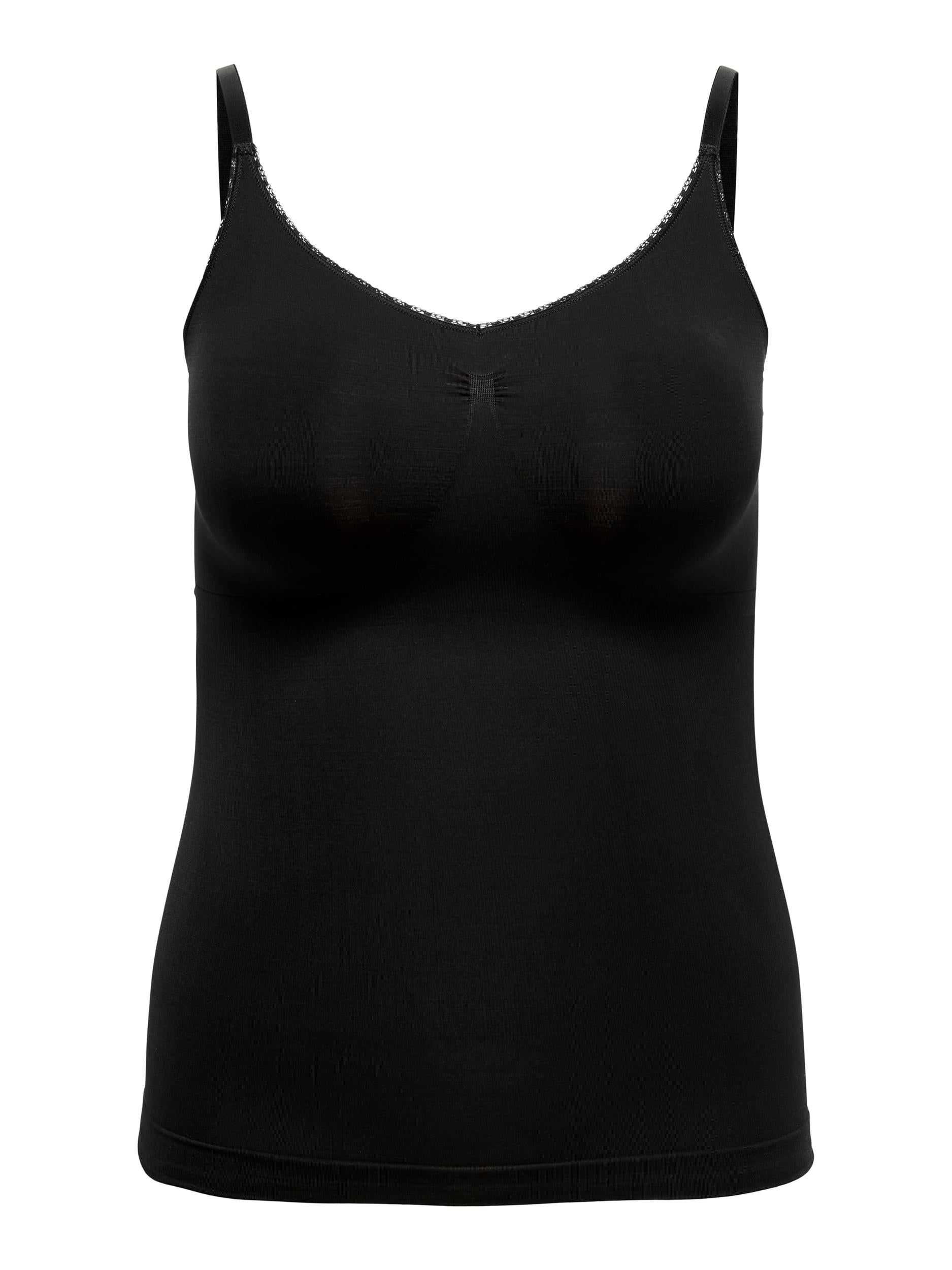 Carshape singlet top Zwart