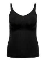 Carshape singlet top Zwart