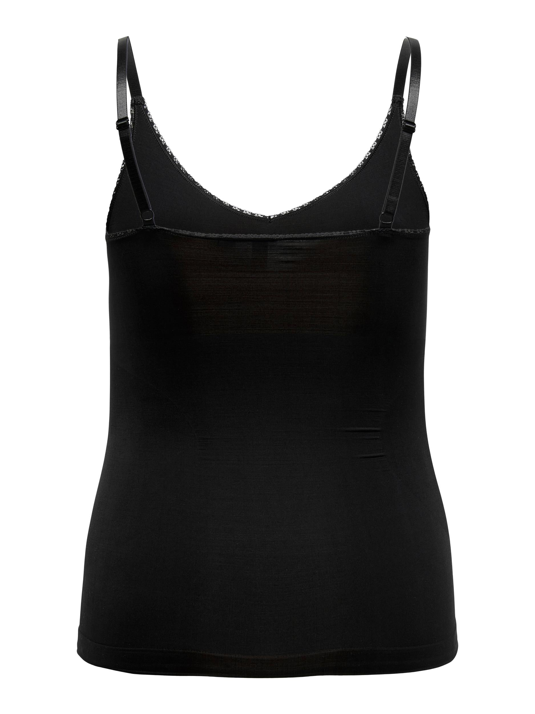 Carshape singlet top Zwart