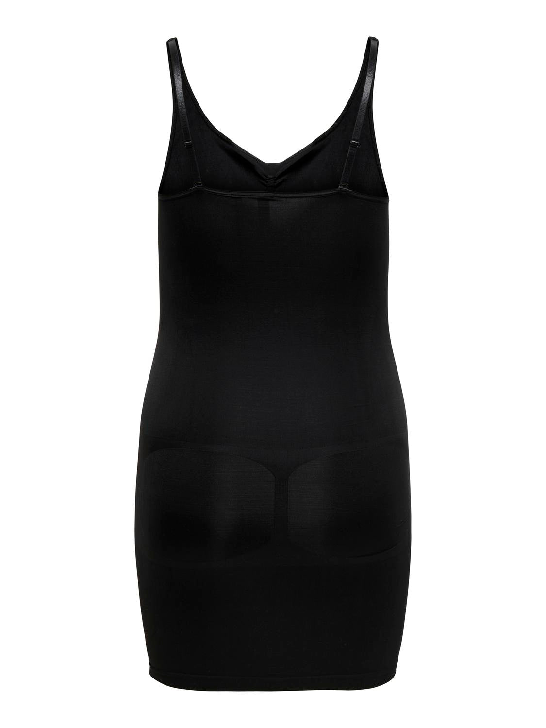 Carshape singlet jurk Zwart