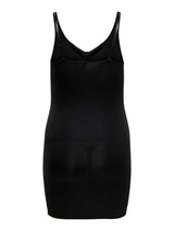 Carshape singlet jurk Zwart