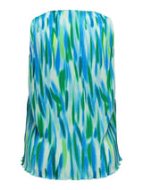 Plisse Top Carlisseta print Blur Clear Sky