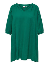 V- Neck Knie jurk Carthyra Aventurine