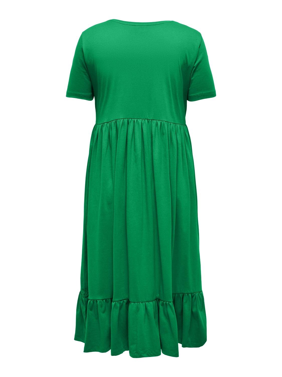 Peplum Calf Dress  Carmay Green Bee