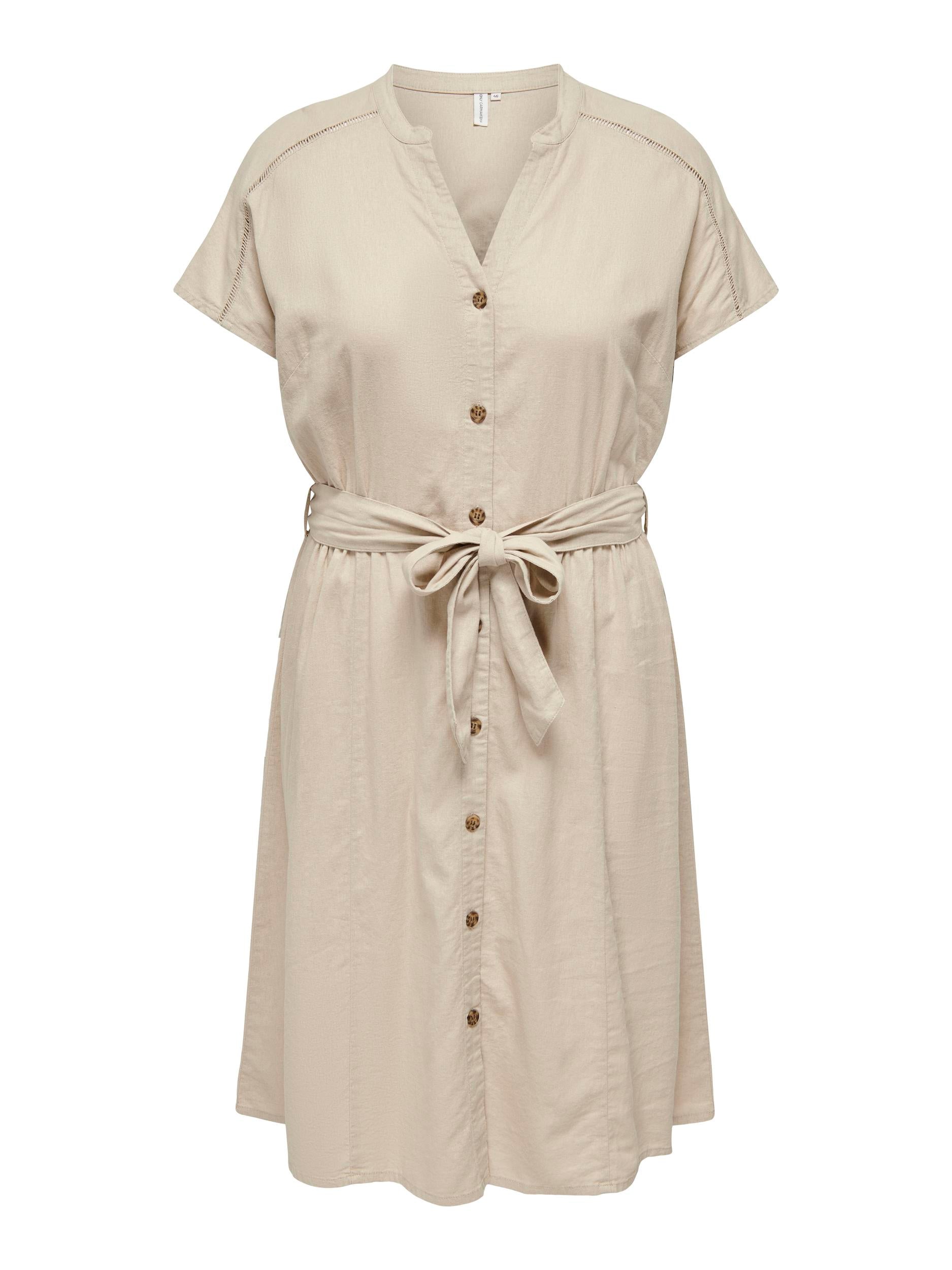 Doorknoop Jurk Carcaro Oxford Tan