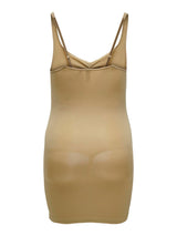 Carshape singlet jurk Nude