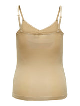Carshape singlet top Nude