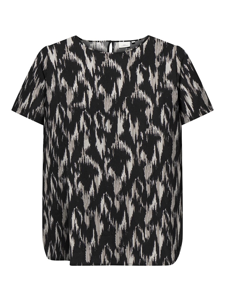 Shirt Carvica print Kat Black
