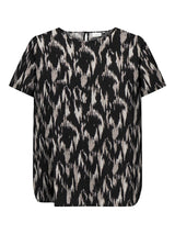 Shirt Carvica print Kat Black
