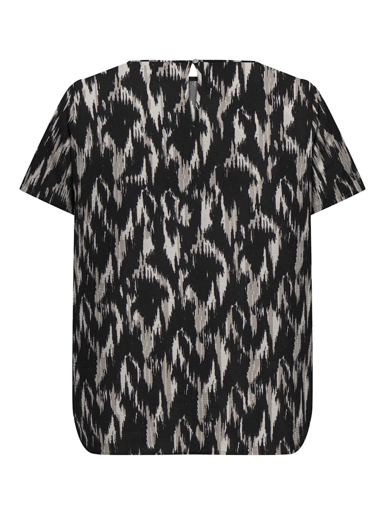Shirt Carvica print Kat Black