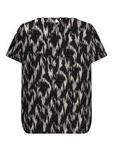 Shirt Carvica print Kat Black