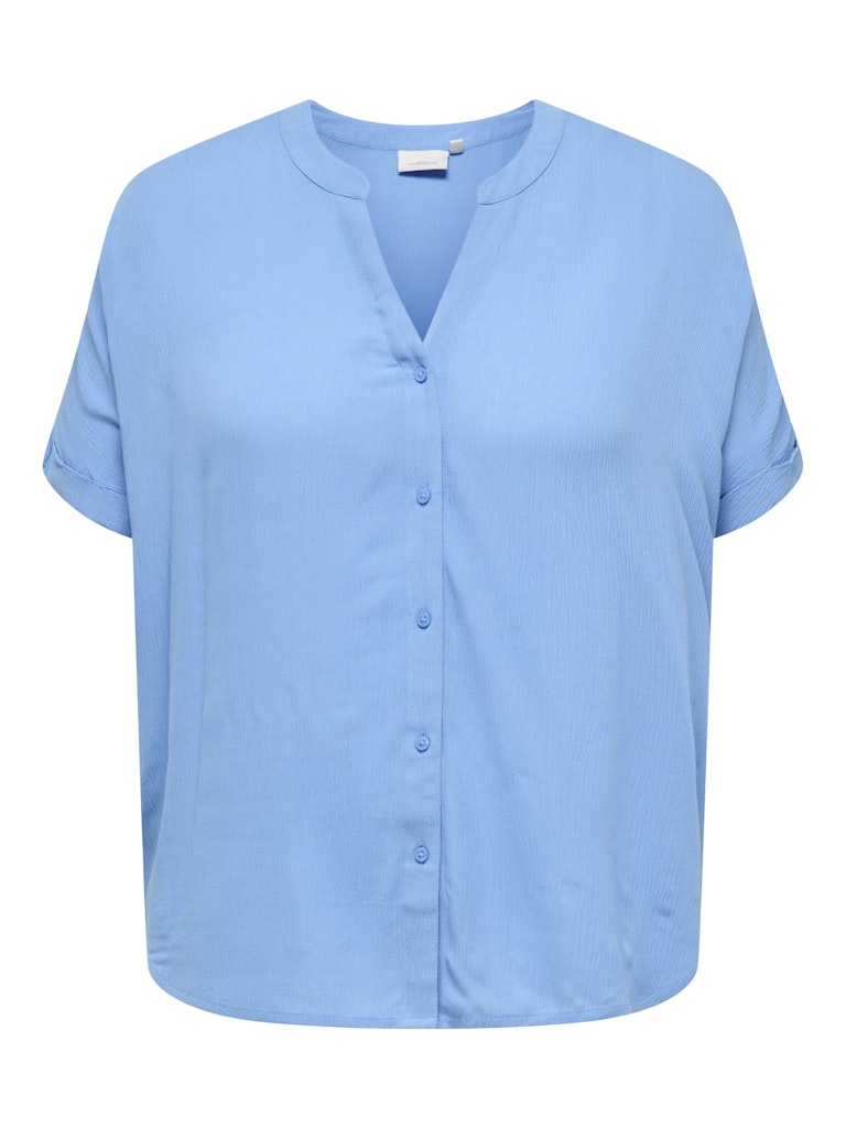 Blouse Carrowa effen Azure Blue