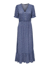 Lange Jurk Carchianti print blue