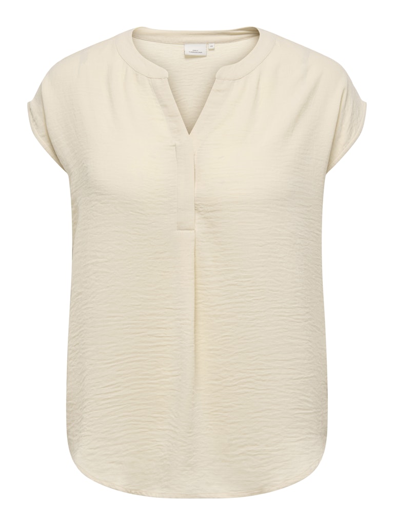 Blouse Carshilla effen Sandshell