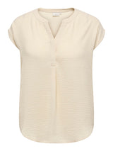 Blouse Carshilla effen Sandshell