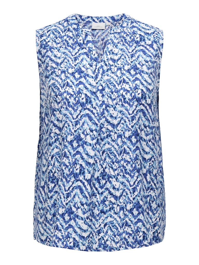 Top Carsonyali Cloud dancer/Blue Summer
