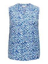 Top Carsonyali Cloud dancer/Blue Summer