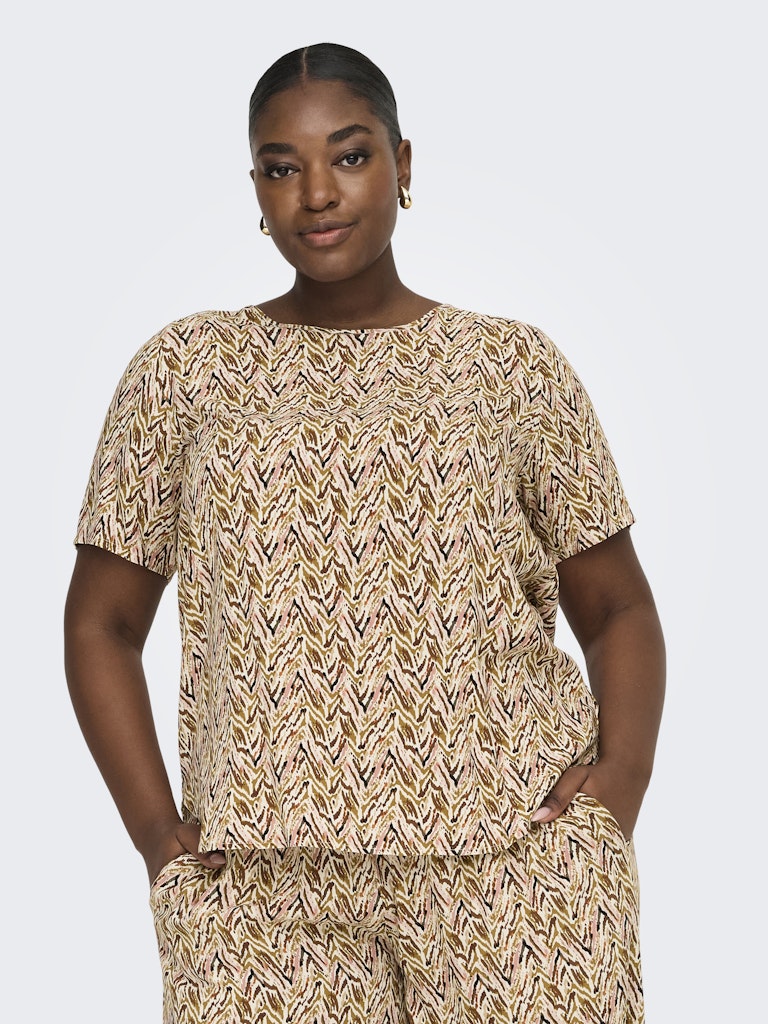 Shirt Carnova print Whitecap Gray/Abstract