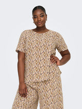 Shirt Carnova print Whitecap Gray/Abstract