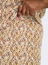 Broek Carnova print Whitecap Gray/Abstract