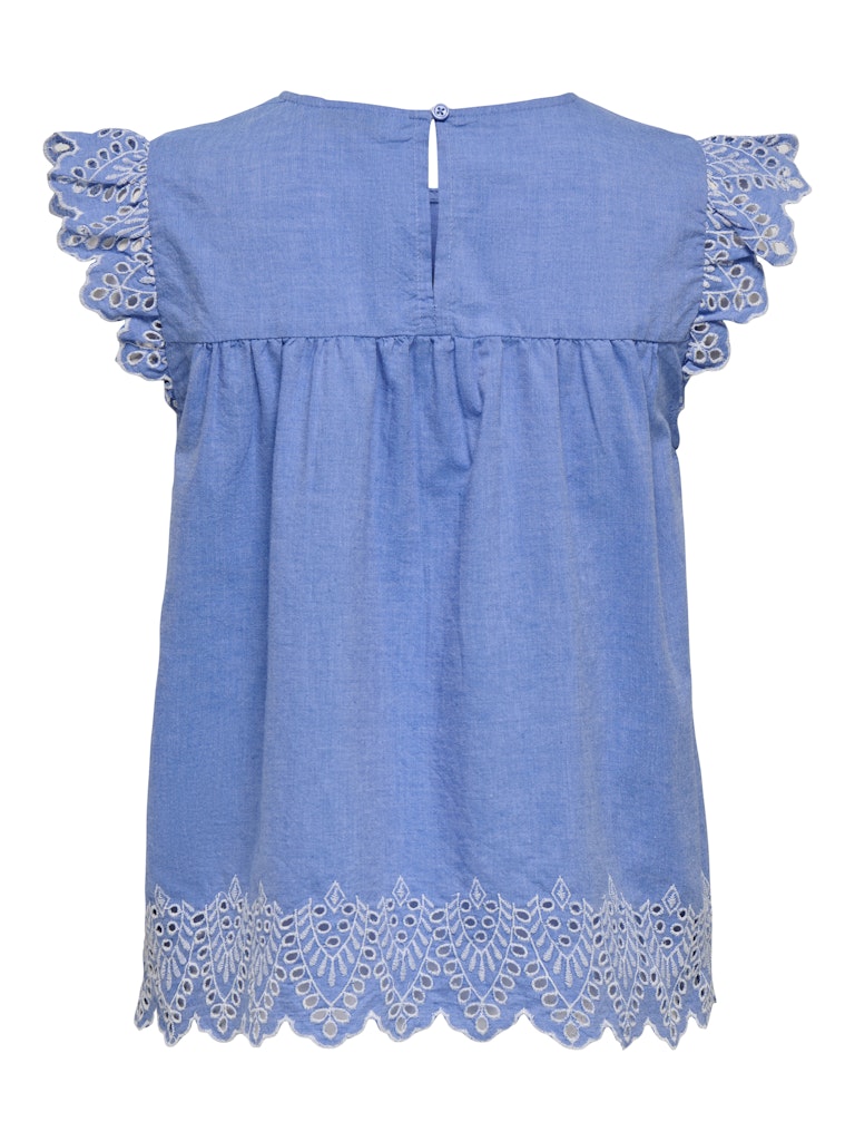 Kap mouw Shirt Cartulum Blue Bonnie/ Bright White