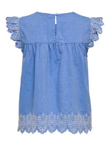 Kap mouw Shirt Cartulum Blue Bonnie/ Bright White