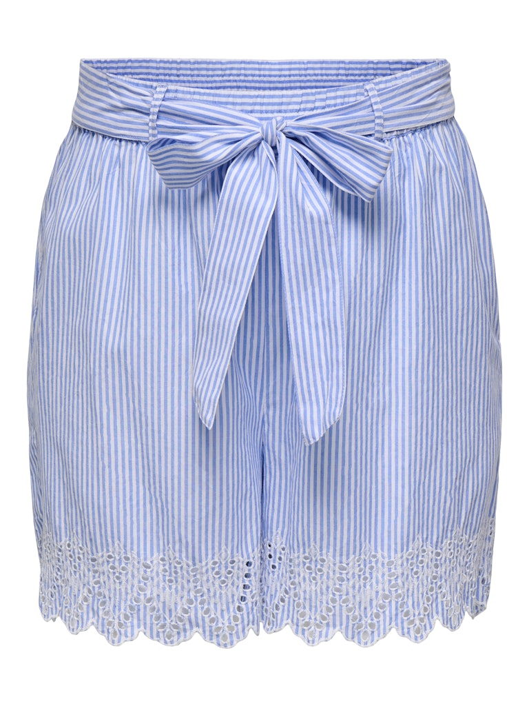 Korte Broek Cartulum Button Stripe Serenty/Bright White