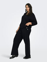 Broek Carrina Button Black