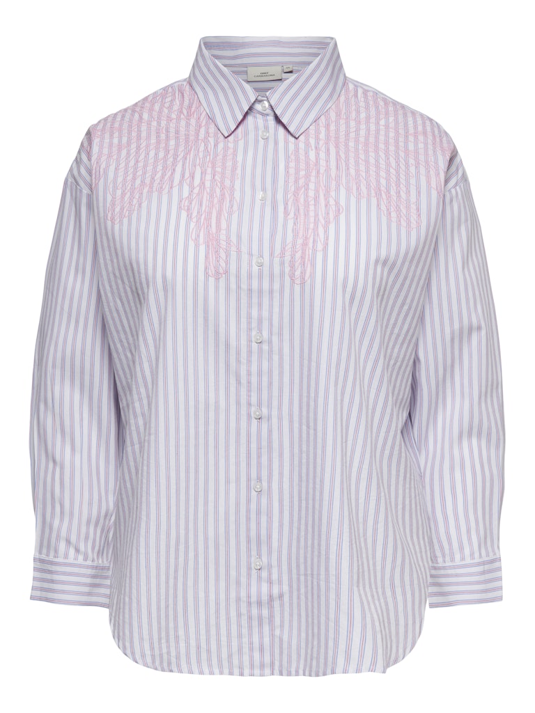 Blouse Carliah Stripe Bright White Romance