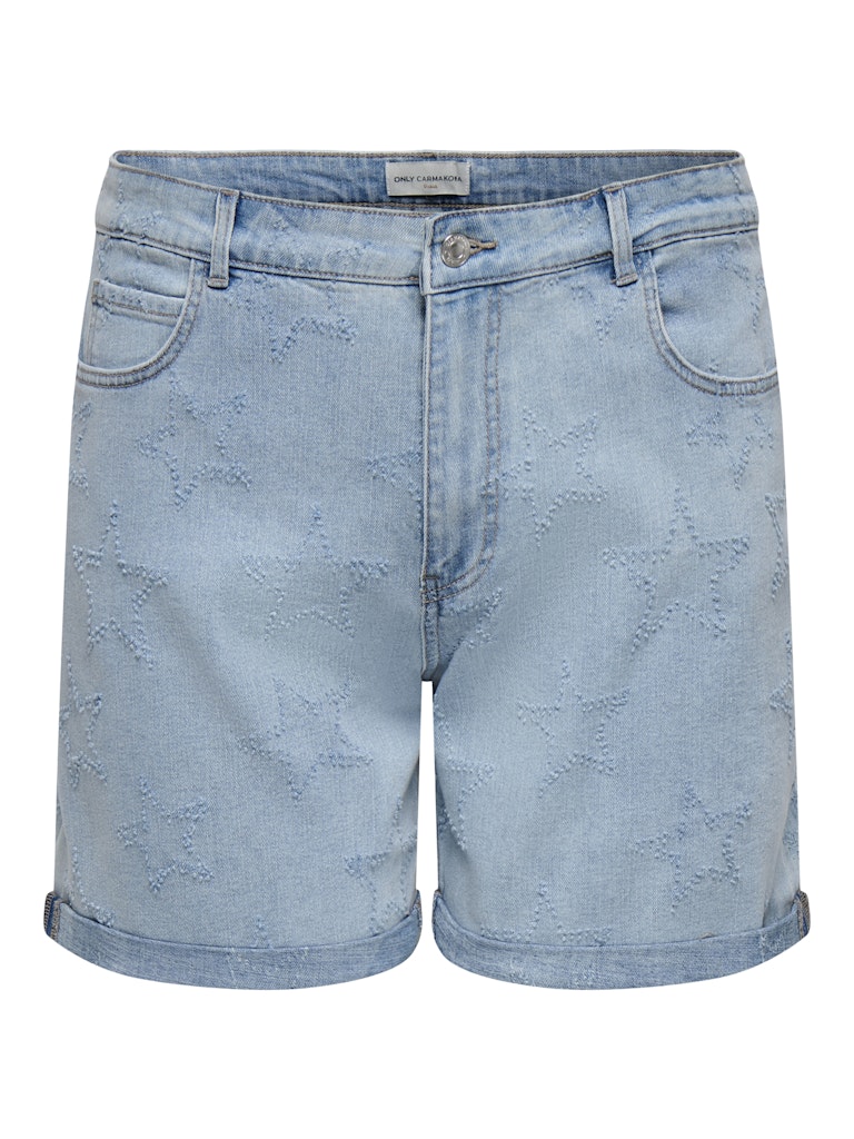 Jeans Short HW Carvega Star Light Blue Denim