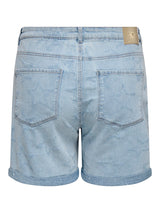 Jeans Short HW Carvega Star Light Blue Denim