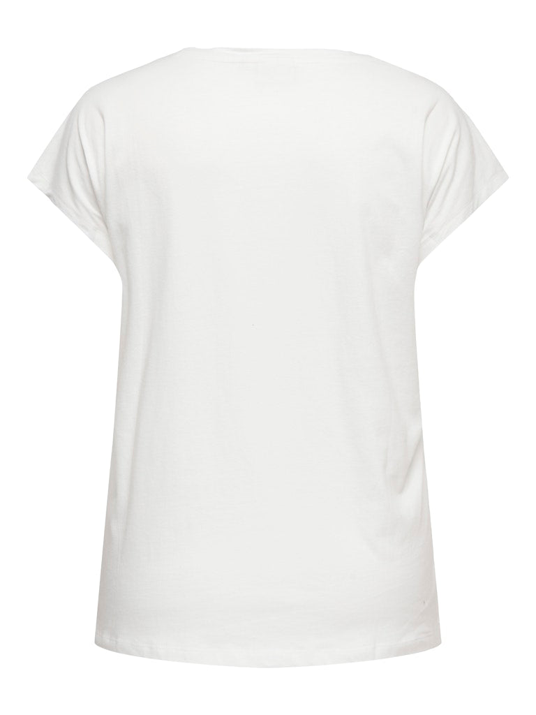 Shirt Carcarina V- Neck print Summer Cloud Dancer