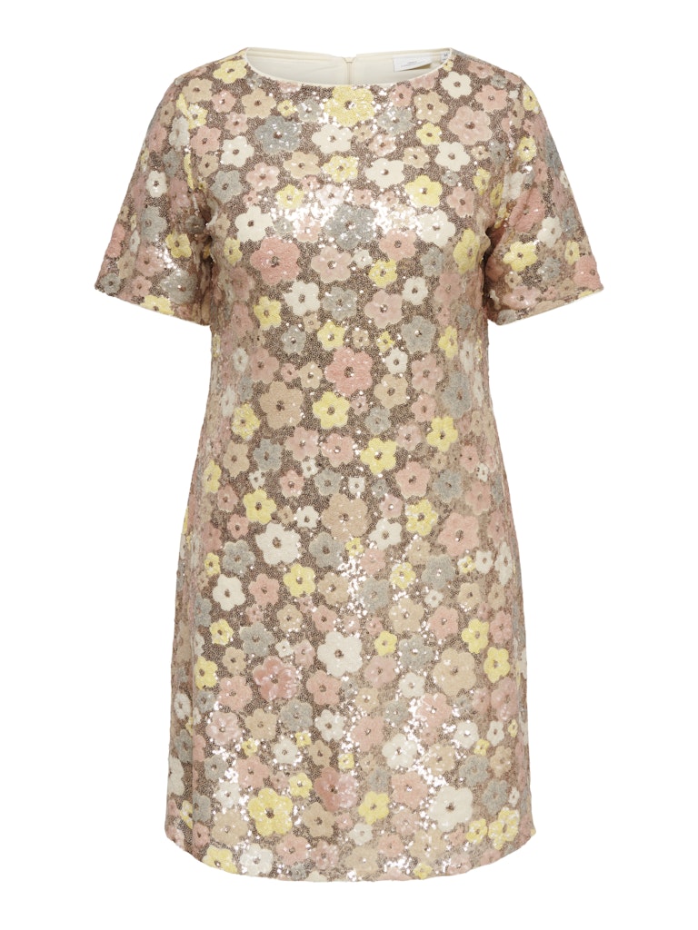 Pailette Jurk Carmabelle Sequins Floral Sunlight