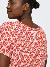 Tuniek Carlux Life print Equestrian Red/Warm Tiles