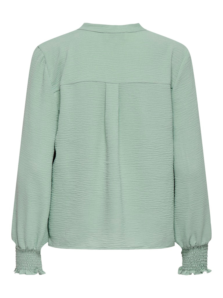 Blouse Lange Mouw Carmetta V-neck jadeite