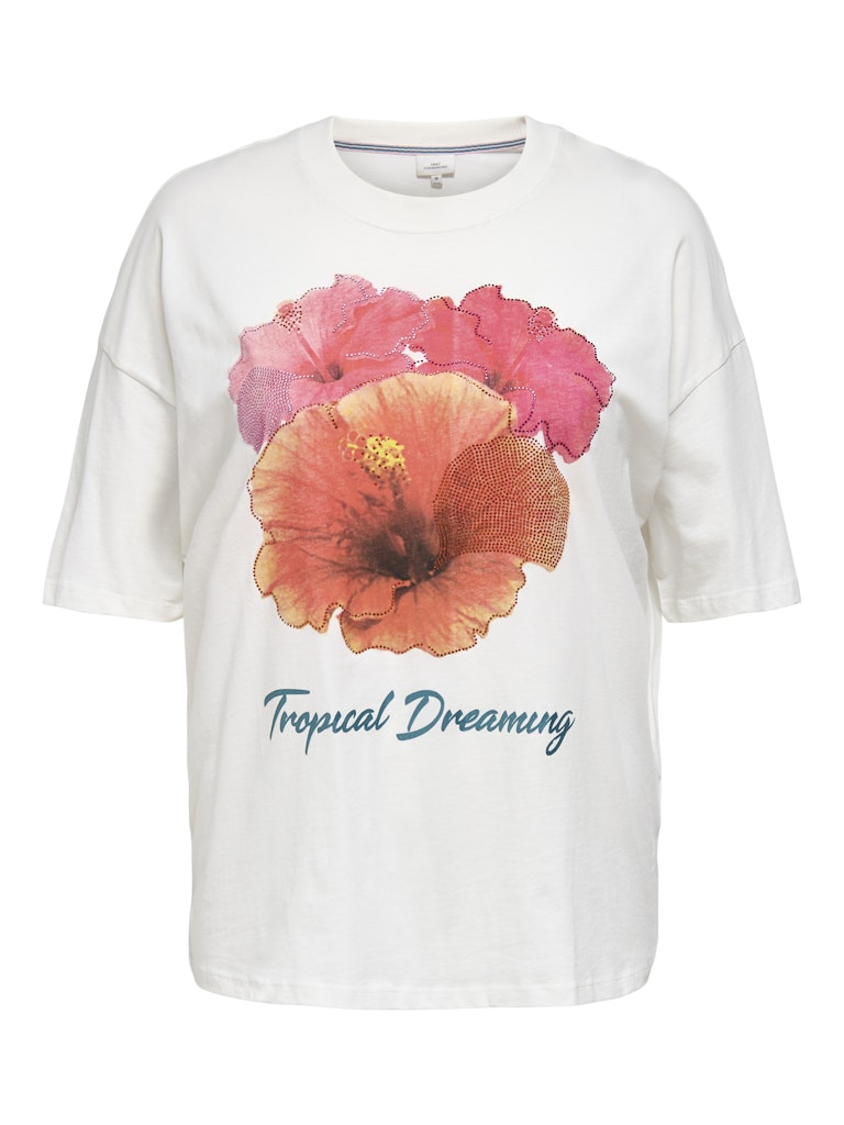 Shirt  Carkourtney Cloud Dancer/Tropical