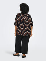 Blouse Carcamille 3/4 V-neck Shaved Chocolat