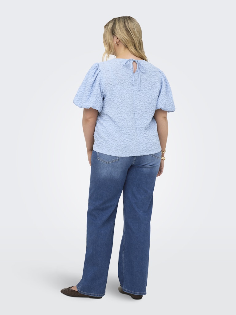 Shirt met pfmouw Careleni Cashmere Blue