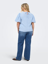 Shirt met pfmouw Careleni Cashmere Blue