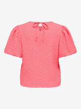 Shirt met pfmouw Careleni Sugar Coral