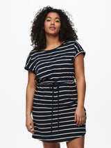 Jurk Carapril Stripe Night Sky  t/m 54