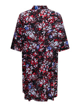 Tuniek/Jurk Cardeedee Black/Multi Flower t/m 54
