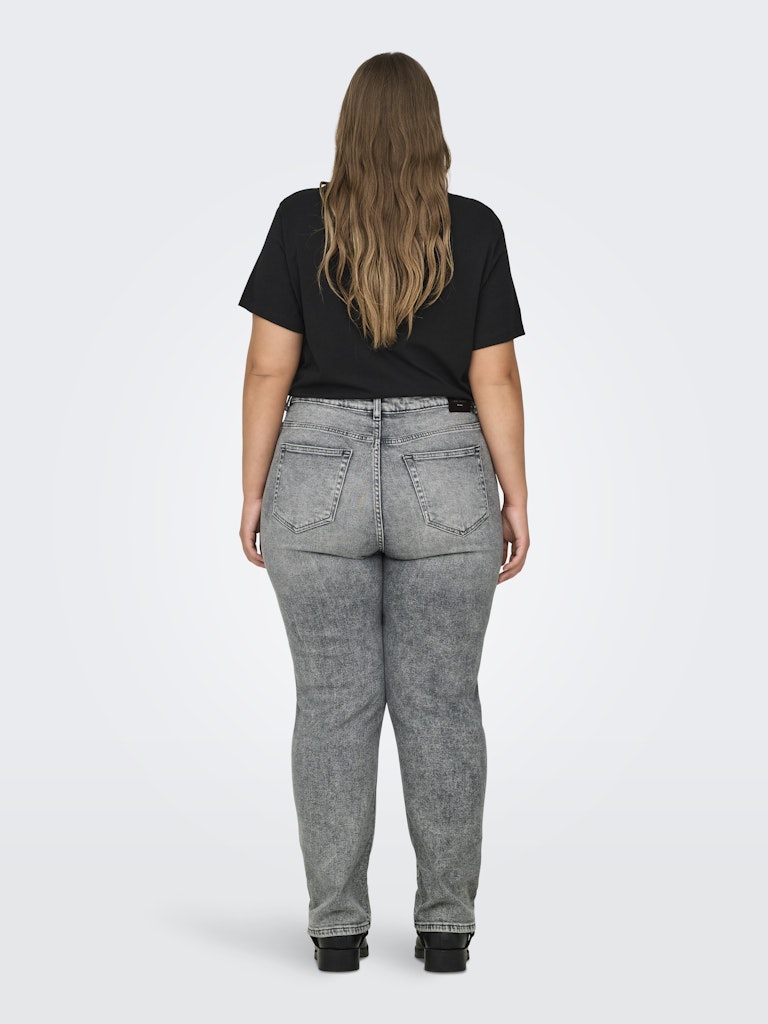 Straight Jeans Carmily HW TAI144 Medium Grey Denim