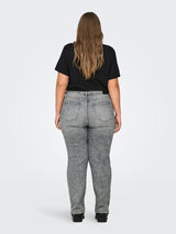 Straight Jeans Carmily HW TAI144 Medium Grey Denim
