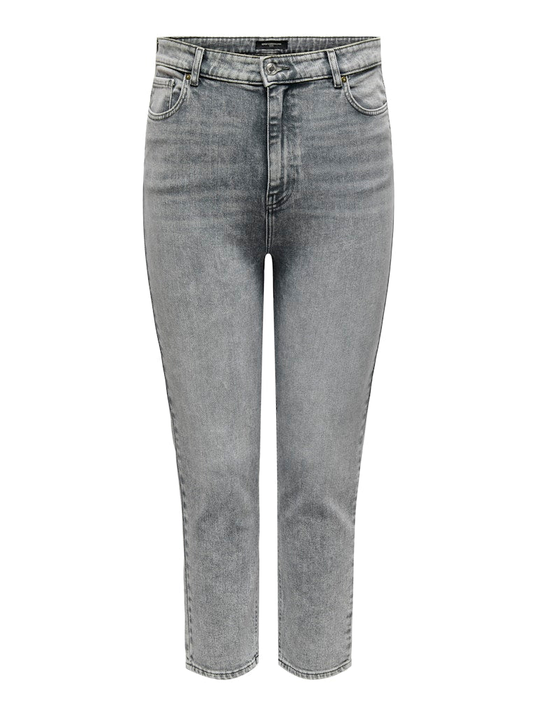 Straight Jeans Carmily HW TAI144 Medium Grey Denim