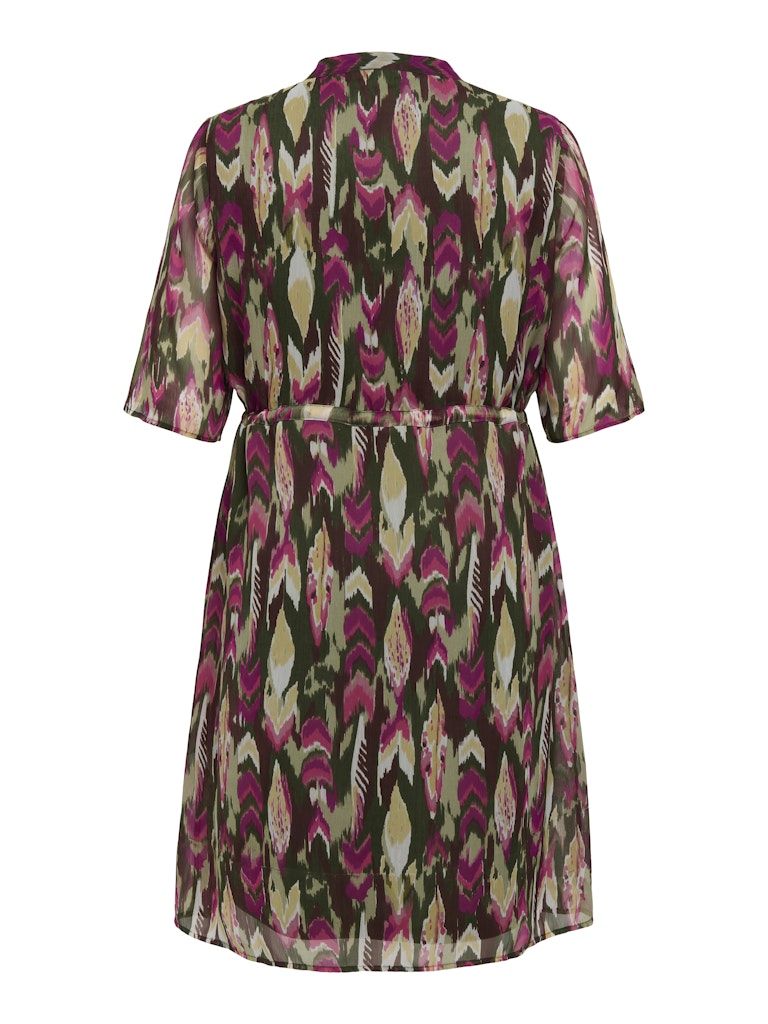 Jurk Caraugustine print Kalamata-fuchsia