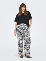 Straight Pants Caryava print zebra